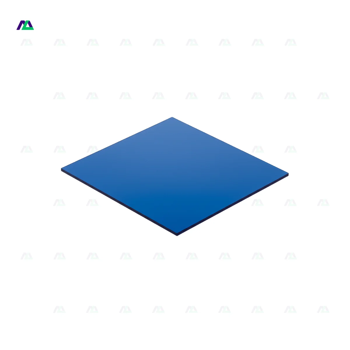 Plaque PMMA (plexiglas) opal bleu