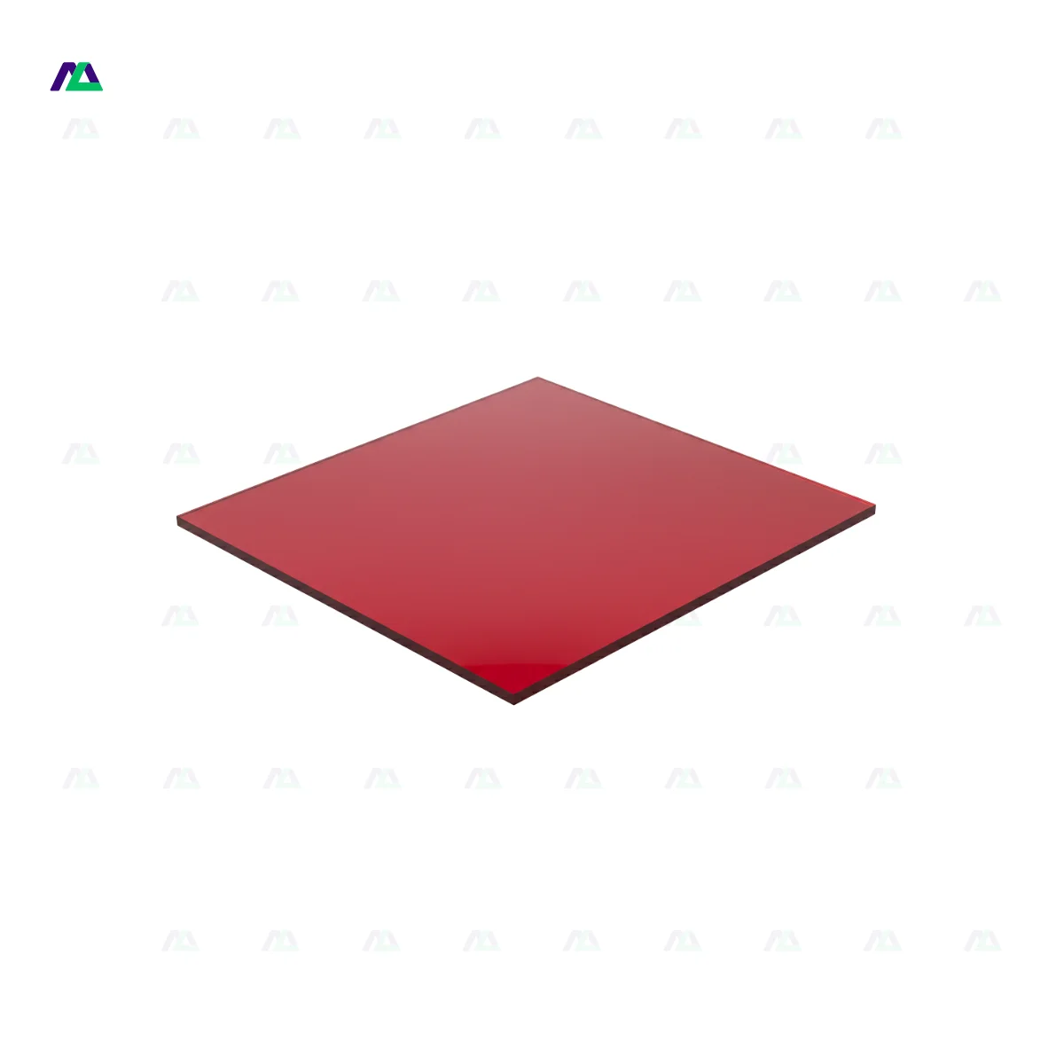 Plaque PMMA (plexiglas) opal rouge