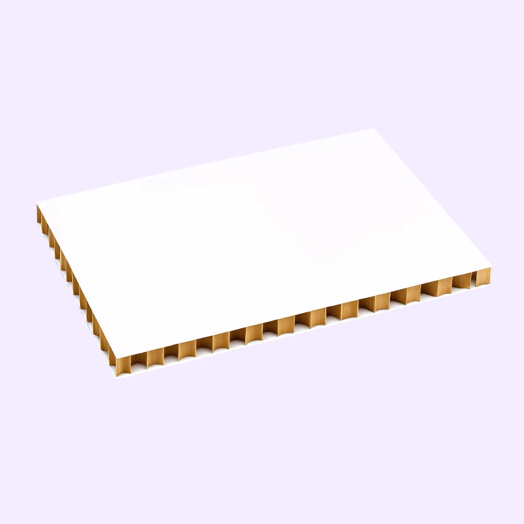 Plaque Carton Nid d’Abeille Blanc