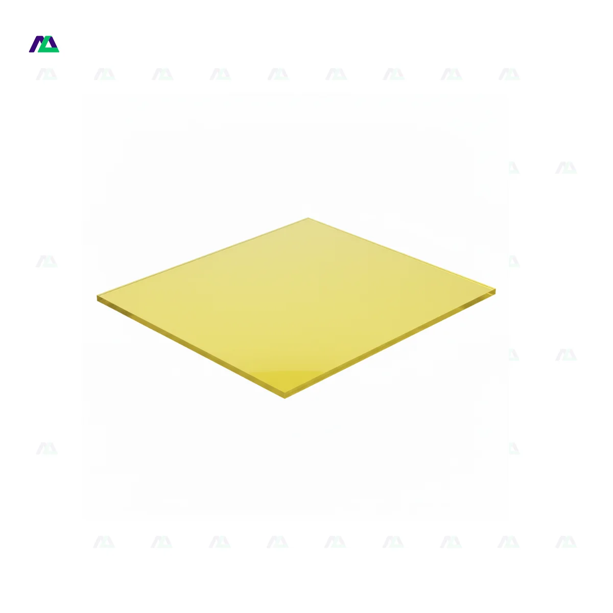 Plaque PMMA (plexiglas) opal jaune